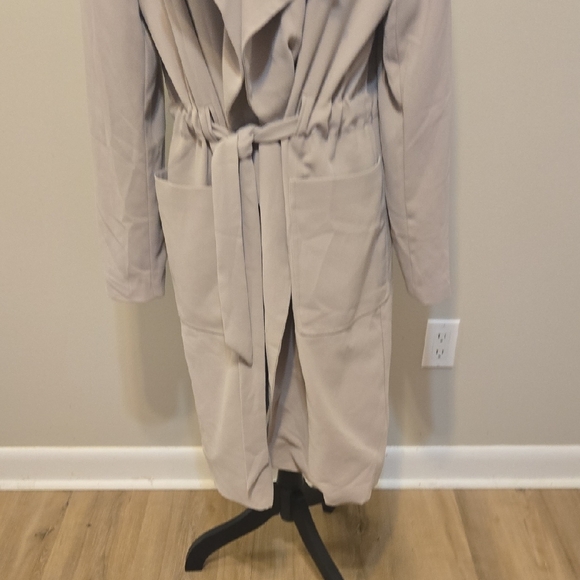 Eliane Rose Chic Women's Trench Coat in Light Beige XL New - Picture 4 of 10